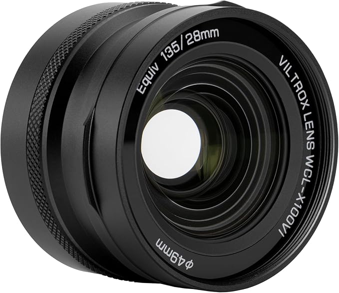 VILTROX 0.8倍 ワイドコンバージョンレンズ FUJIFILM X100専用 広角コンバージョンレンズ 49mm専用設計 富士フイルム X100VI/X100V/X100F 対応 シルバー WCL-X100VI (シルバー, 0.8× ワイド)