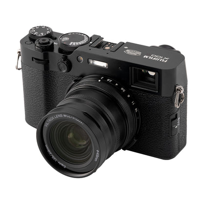 VILTROX 0.8倍 ワイドコンバージョンレンズ FUJIFILM X100専用 広角コンバージョンレンズ 49mm専用設計 富士フイルム X100VI/X100V/X100F 対応 シルバー WCL-X100VI (シルバー, 0.8× ワイド)