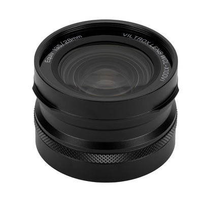 VILTROX 0.8倍 ワイドコンバージョンレンズ FUJIFILM X100専用 広角コンバージョンレンズ 49mm専用設計 富士フイルム X100VI/X100V/X100F 対応 シルバー WCL-X100VI (シルバー, 0.8× ワイド)